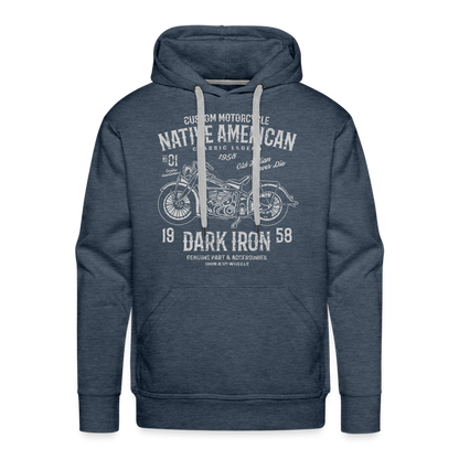 Männer Premium Hoodie - Jeansblau