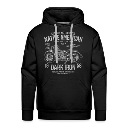 Männer Premium Hoodie - Schwarz