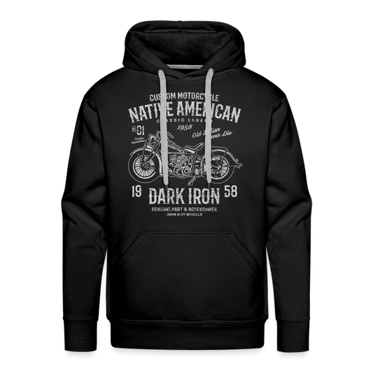 Männer Premium Hoodie - Schwarz