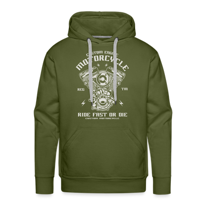 Männer Premium Hoodie - Olivgrün