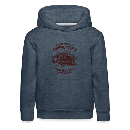 Kinder Premium Hoodie - Jeansblau