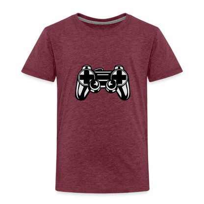 Kinder Premium T-Shirt - Bordeauxrot meliert