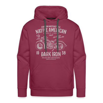 Männer Premium Hoodie - Bordeaux