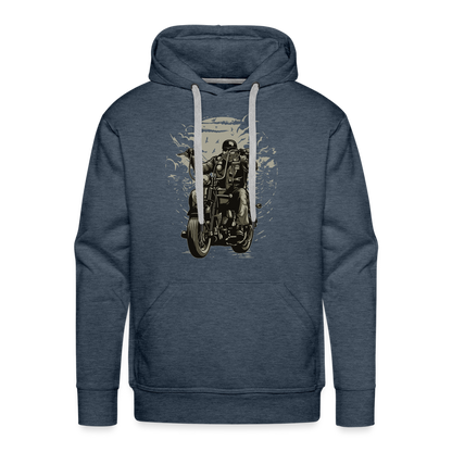 Männer Premium Hoodie - Jeansblau