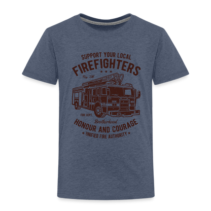 Kinder Premium T-Shirt - Blau meliert