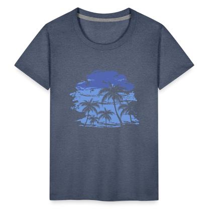 Teenager Premium T-Shirt - Blau meliert
