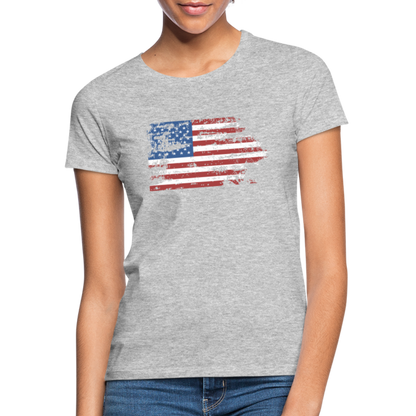 Frauen T-Shirt - Grau meliert