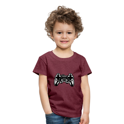 Kinder Premium T-Shirt - Bordeauxrot meliert