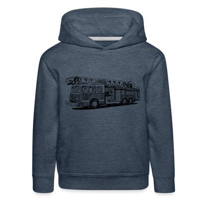 Kinder Premium Hoodie - Jeansblau