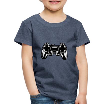 Kinder Premium T-Shirt - Blau meliert