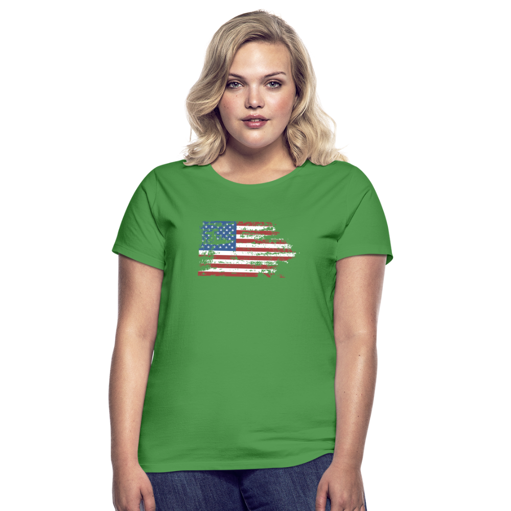 Frauen T-Shirt mit Amerika Flagge