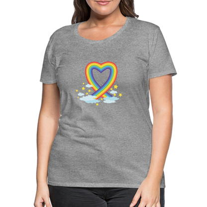 Frauen Premium T-Shirt - Grau meliert