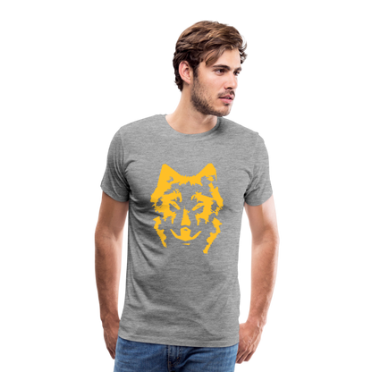 Männer Premium T-Shirt - Grau meliert