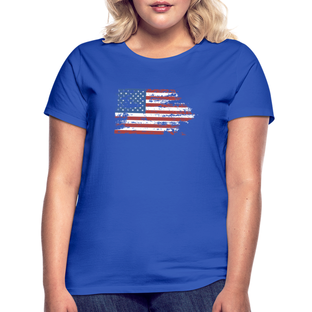 Frauen T-Shirt mit Amerika Flagge