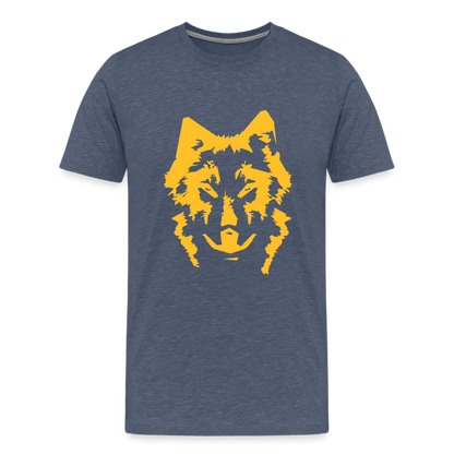 Männer Premium T-Shirt - Blau meliert