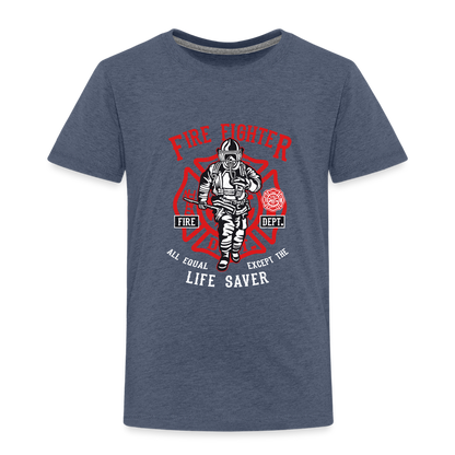 Kinder Premium T-Shirt - Blau meliert
