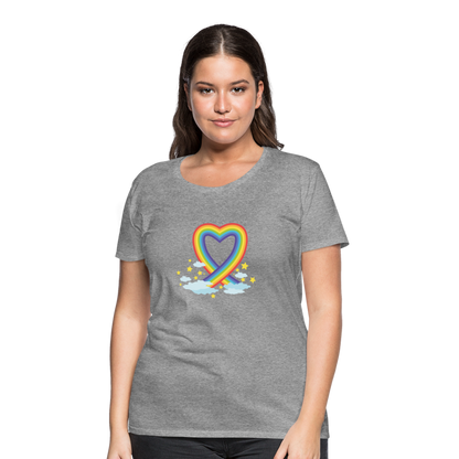 Frauen Premium T-Shirt - Grau meliert