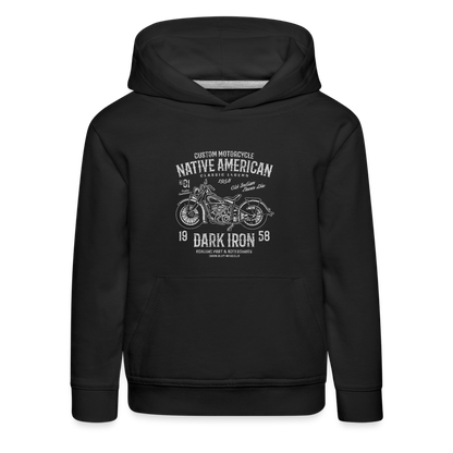 Kinder Premium Hoodie - Schwarz