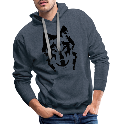 Männer Premium Hoodie - Jeansblau