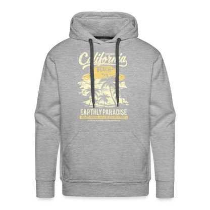 Männer Premium Hoodie - Grau meliert