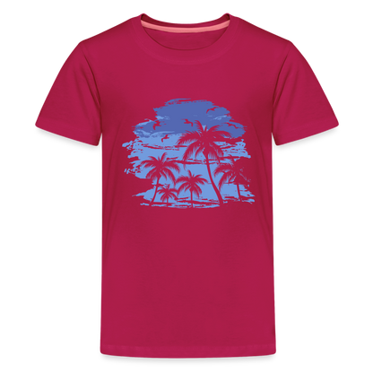 Teenager Premium T-Shirt - dunkles Pink