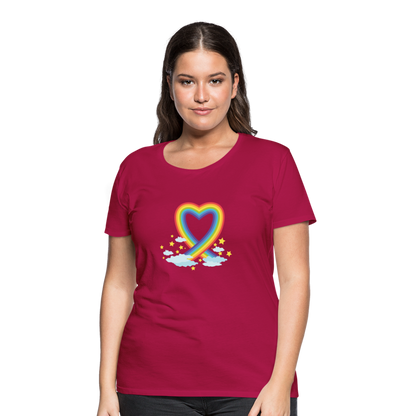 Frauen Premium T-Shirt - dunkles Pink