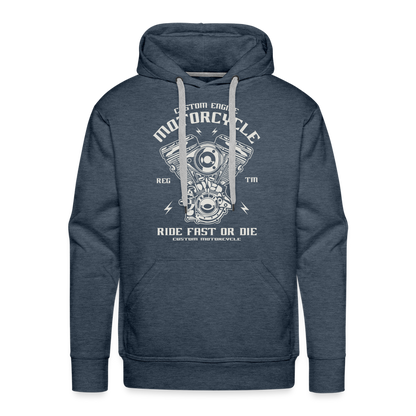 Männer Premium Hoodie - Jeansblau