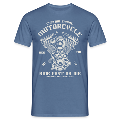 Männer T-Shirt - Taubenblau 