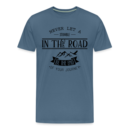 Männer Premium T-Shirt - Blaugrau
